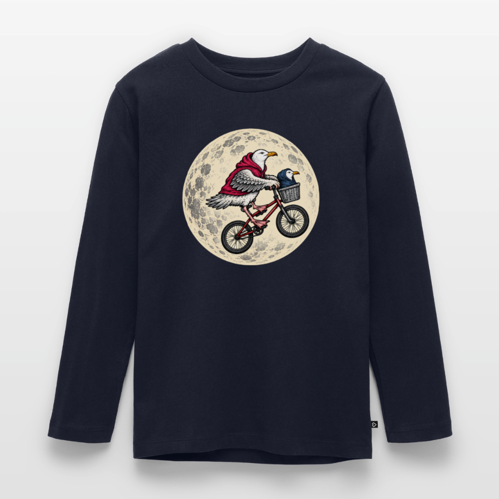 Möwe nach Hause - Kinder Premium Langarmshirt - Navy