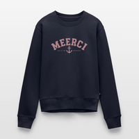 MEERCI Salz im Herzen - Frauen Premium Pullover - Navy