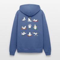 Yoga Möwen - Unisex Premium Hoodie - Taubenblau