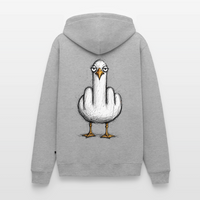 F**k You Möwe - Unisex Premium Hoodie - Grau meliert