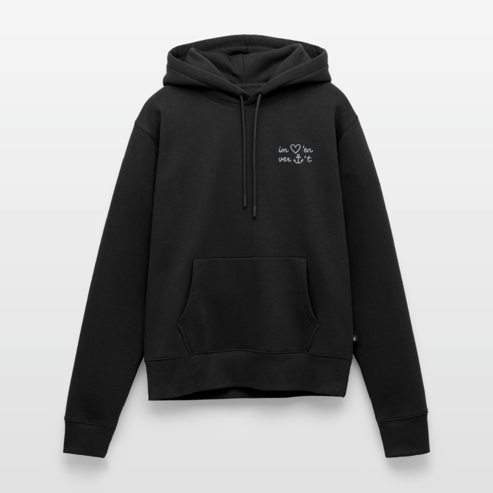 Im Herzen Verankert Stick - Frauen Premium Hoodie - Schwarz