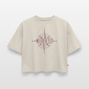 Nordkurs - Frauen Premium Oversized Bio Cropped T-Shirt - Beige