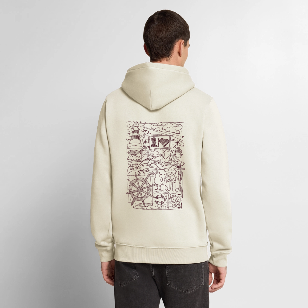 Collage - Unisex Premium Hoodie - Naturweiß