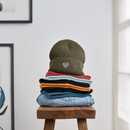 Wellenherz -  Unisex Bio FISHERMAN BEANIE - Khaki