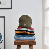 Wellenherz -  Unisex Bio FISHERMAN BEANIE - Khaki