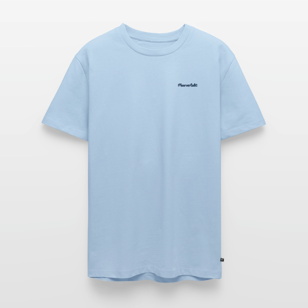 Meerverliebt Stick - Unisex Premium T-Shirt - Hellblau