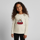 Möwe allein zu Haus - Kinder Premium Langarmshirt - Naturweiß