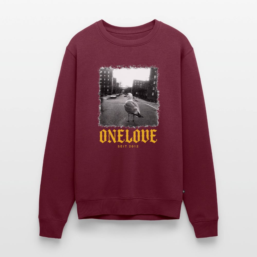 ONELOVE seit 2012  - Unisex Premium Pullover - Burgunderrot