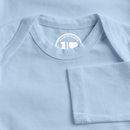 Hauk Original - Baby Bio-Langarm-Body - Hellblau