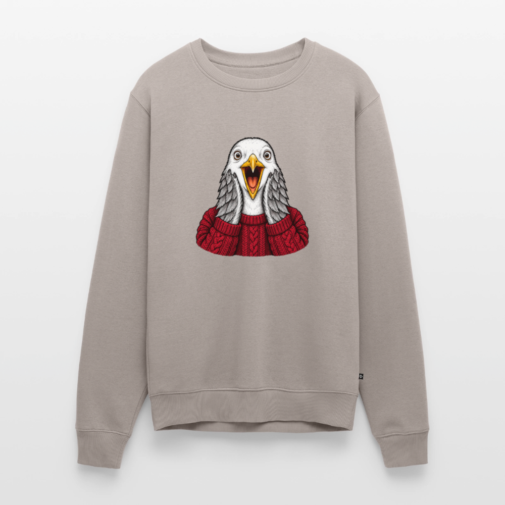 Möwe allein Zuhaus - Unisex Premium Pullover - Taupe