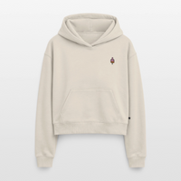 F**k You Eis Stick - Cropped Oversized Heavyweight Frauen Hoodie - Beige