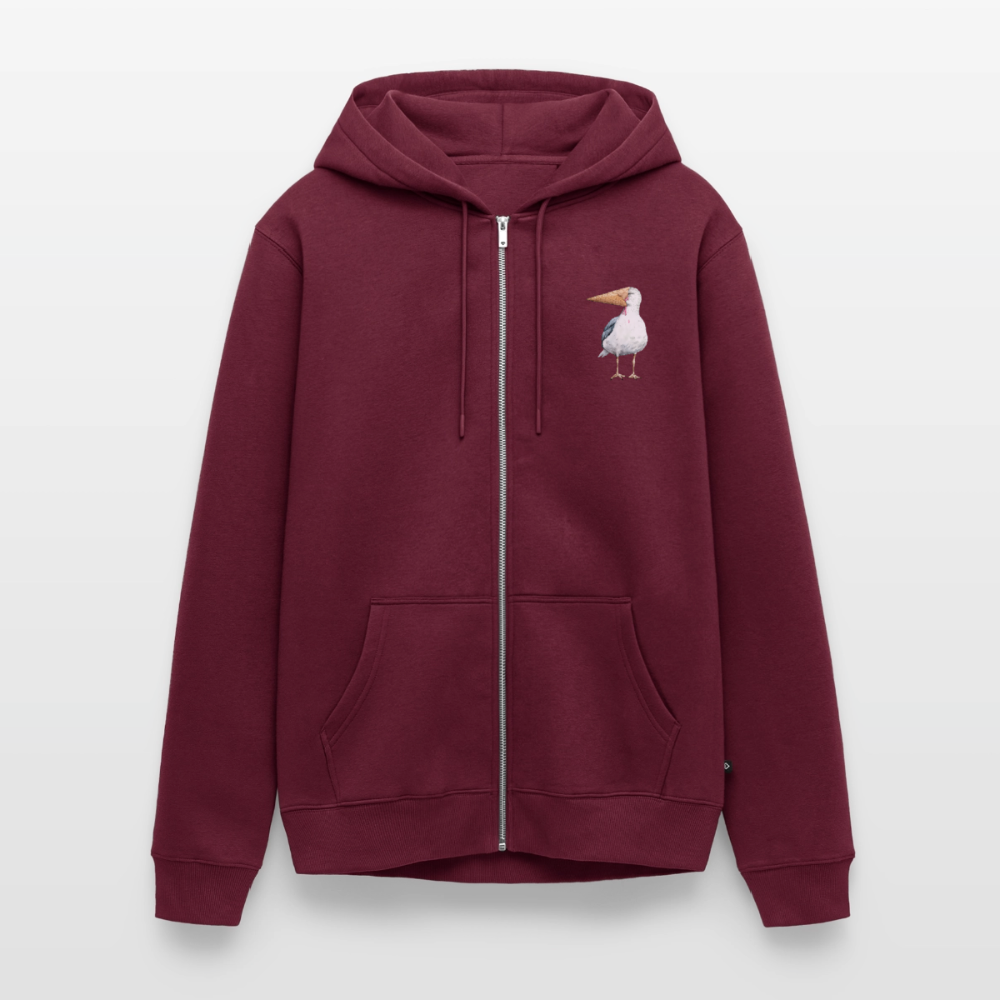 Eisvogel - Unisex Premium Kapuzenjacke - Burgunderrot