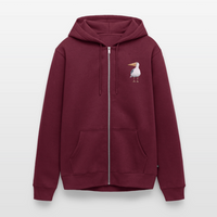Eisvogel - Unisex Premium Kapuzenjacke - Burgunderrot