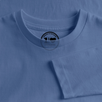 Strandkind Original - Kinder Premium Langarmshirt - Taubenblau