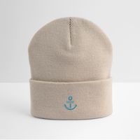 Anker - Bestickte Wintermütze - Beige