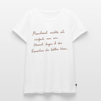 Ab an den Strand  - Frauen Premium T-Shirt - Weiß