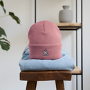Lovebird - Bestickte Wintermütze - Rosa
