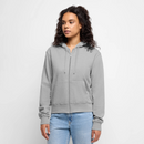Strandkind Original - Frauen Premium Kapuzenjacke - Grau meliert
