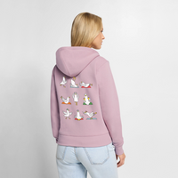 Yoga Möwen - Frauen Premium Kapuzenjacke - Altrosa