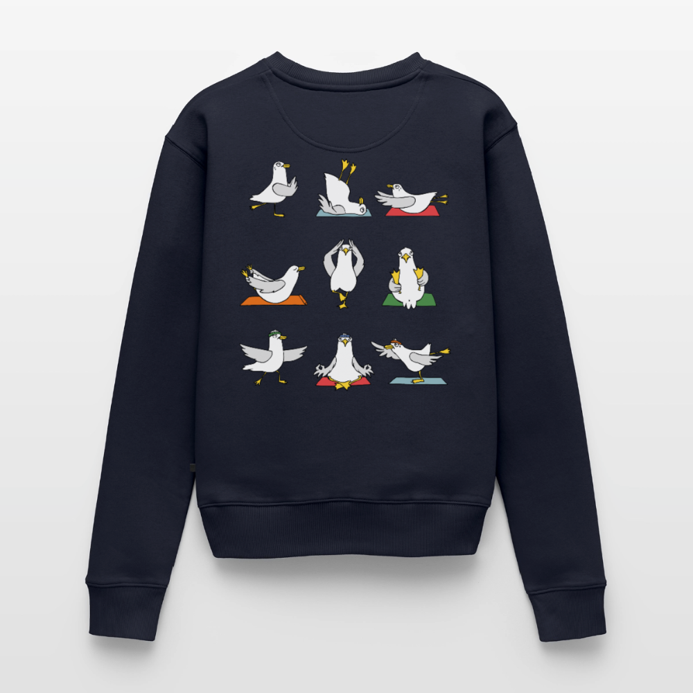 Yoga Möwen - Frauen Premium Pullover - Navy