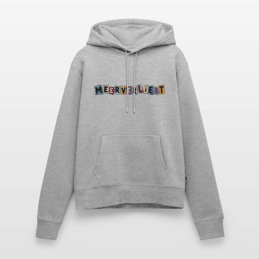Meerverliebt - Frauen Premium Hoodie - Grau meliert