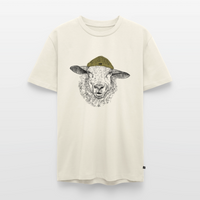 Wolle Schaf - Unisex Premium T-Shirt - Naturweiß