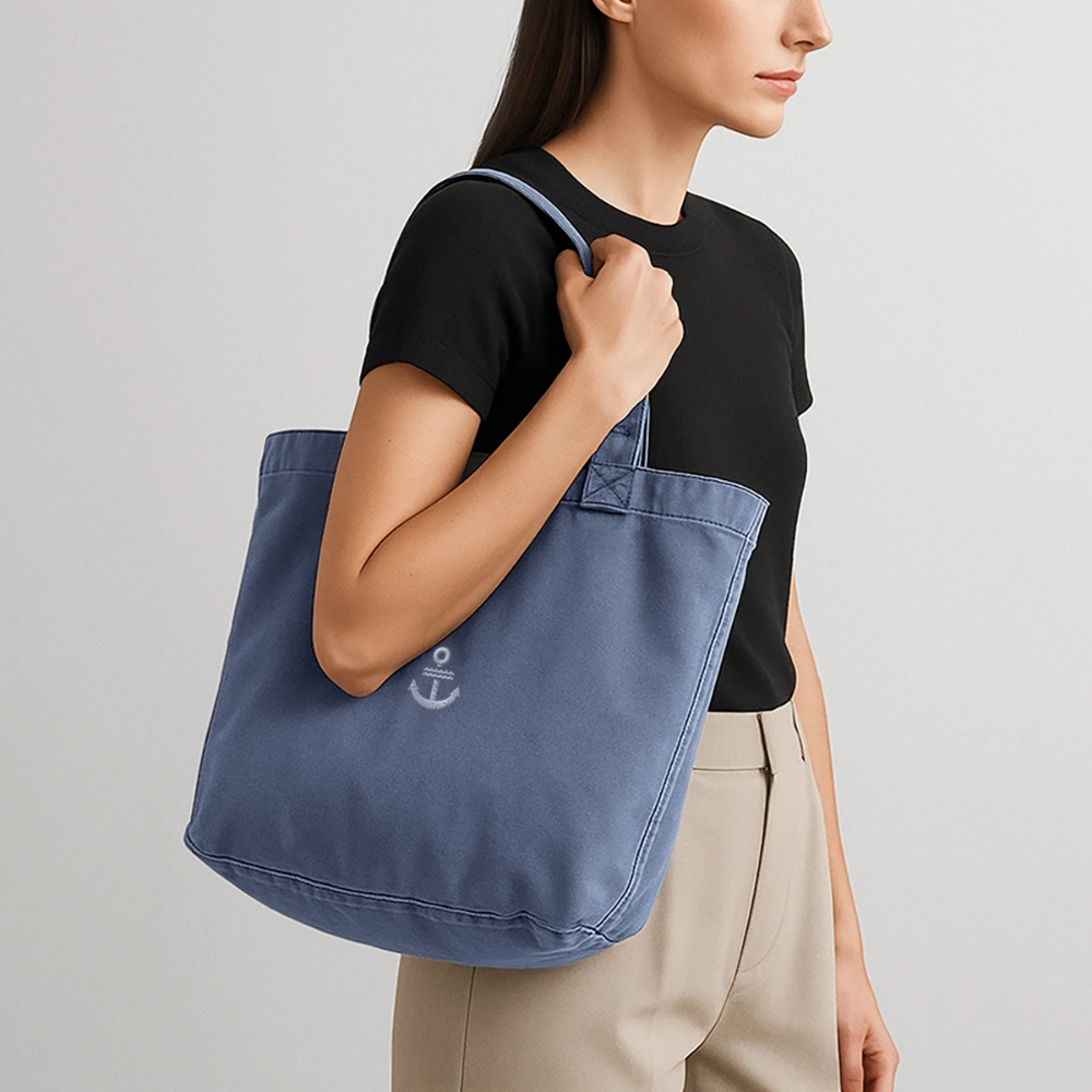 Anker - Vintage-Washed Shopper - Vintage Denim