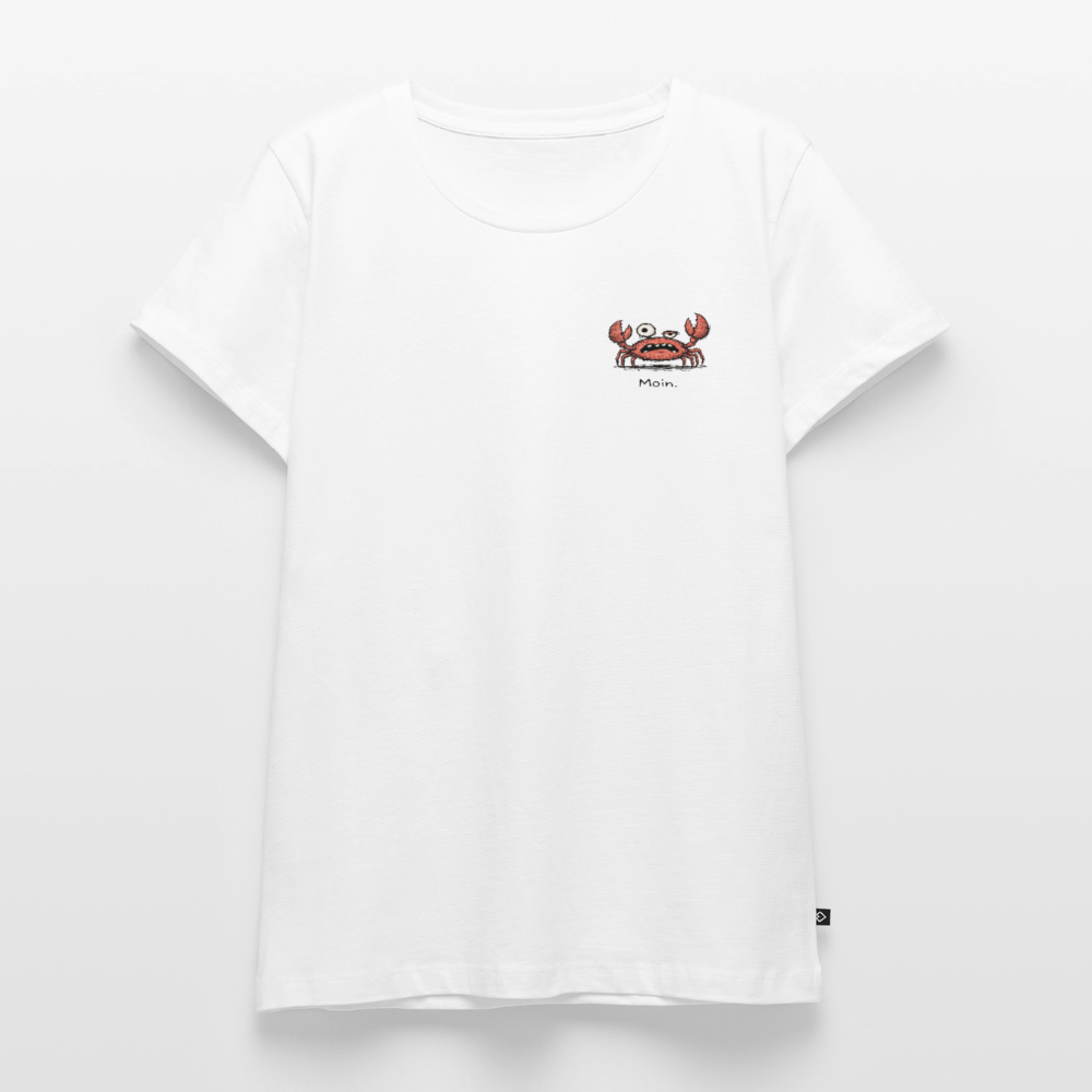 Moin Krabbe - Frauen Premium T-Shirt - Weiß