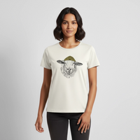 Wolle Schaf - Frauen Premium T-Shirt - Naturweiß