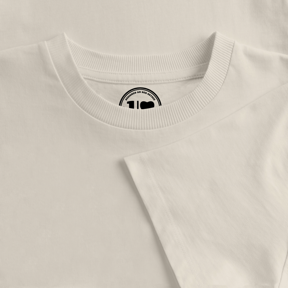 Strandkind - Frauen Premium Oversized Bio Cropped T-Shirt - Beige