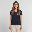 Eisvogel - Frauen Bio-T-Shirt mit V-Ausschnitt - Navy