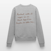 Ab an den Strand  - Frauen Premium Pullover - Grau meliert