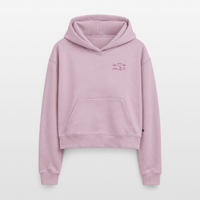 Im Herzen verankert Stick - Cropped Oversized Heavyweight Frauen Hoodie - Altrosa