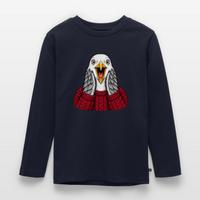 Möwe allein zu Haus - Kinder Premium Langarmshirt - Navy