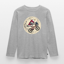 Möwe nach Hause - Kinder Premium Langarmshirt - Grau meliert