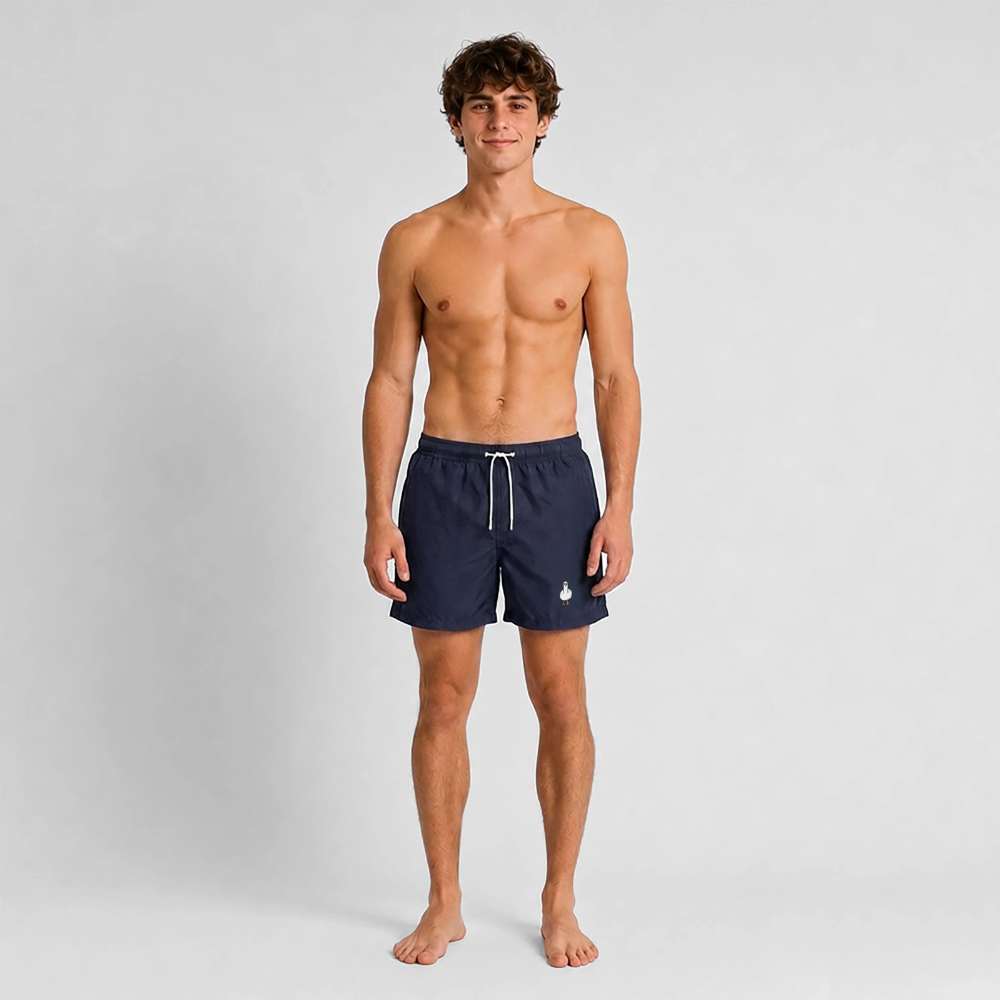 F**k You Möwe - Badeshorts - French Navy