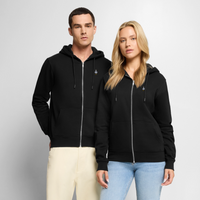 Gestickte Möwe - Unisex Premium Kapuzenjacke - Schwarz