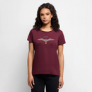 Vintage Möwe - Frauen Premium T-Shirt - Burgunderrot