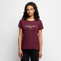 Vintage Möwe - Frauen Premium T-Shirt - Burgunderrot
