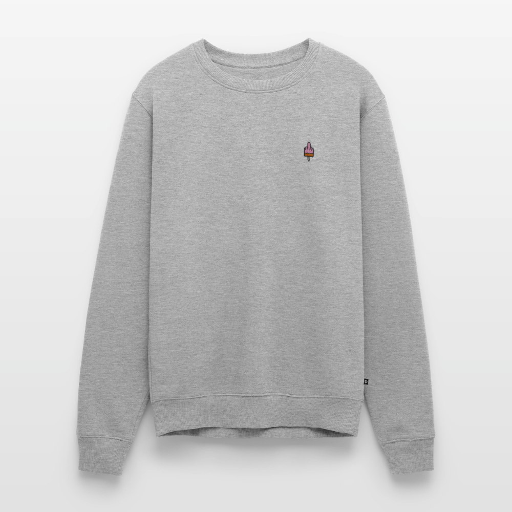 F**k You Eis Stick - Unisex Premium Pullover - Grau meliert