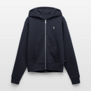 Gestickte Möwe - Frauen Premium Kapuzenjacke - Navy