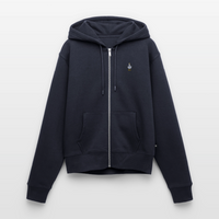 Gestickte Möwe - Frauen Premium Kapuzenjacke - Navy