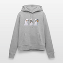 Drei Weise Möwen - Frauen Premium Hoodie - Grau meliert