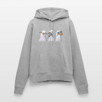 Drei Weise Möwen - Frauen Premium Hoodie - Grau meliert