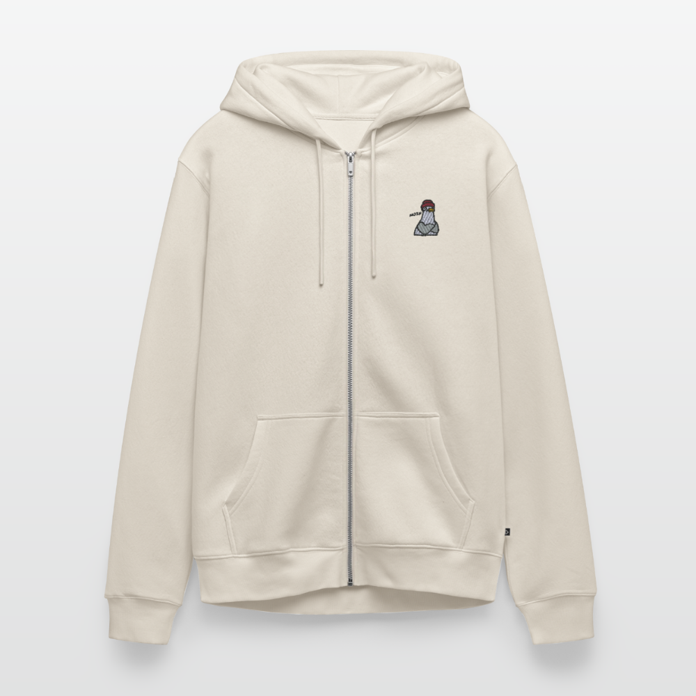 Moin Möwe Stick - Unisex Premium Kapuzenjacke - Beige