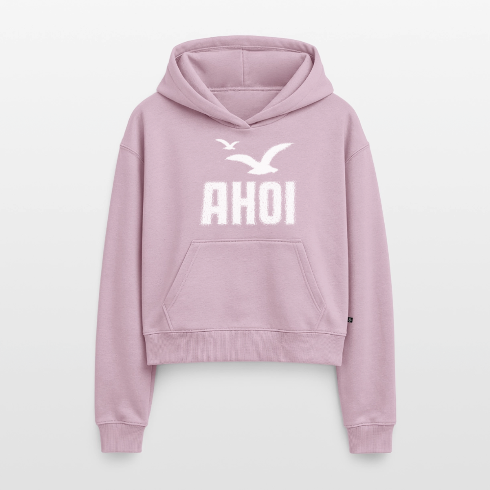 Ahoi - Cropped Oversized Heavyweight Frauen Hoodie - Altrosa
