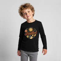 Strandkind - Kinder Premium Langarmshirt - Schwarz