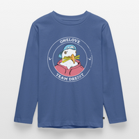 Team Dreist - Kinder Premium Langarmshirt - Taubenblau