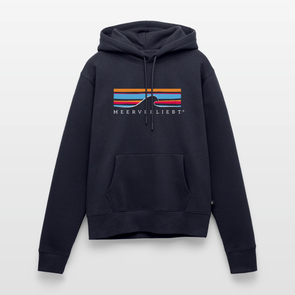 Meerverliebt Welle - Frauen Premium Hoodie - Navy