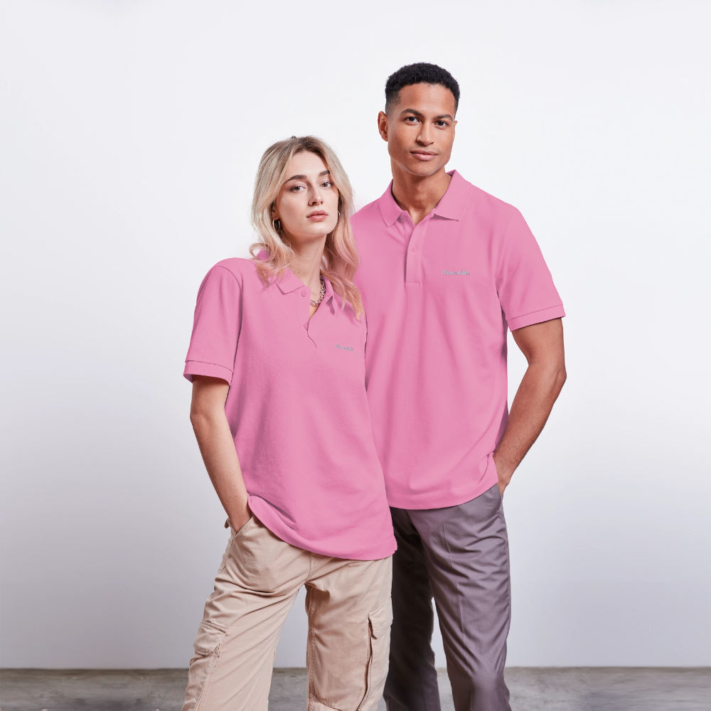 Meerverliebt -  Unisex Bio-Poloshirt - Blasenrosa